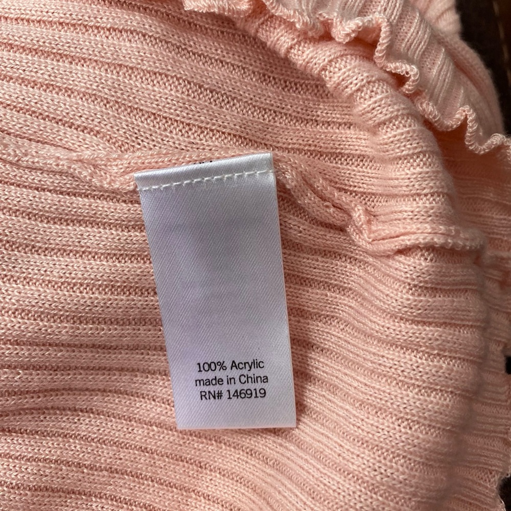 SO Women’s Cropped Cardigan Acrylic Ribbed Sweater Long Sleeve Size Large - Picture 11 of 15